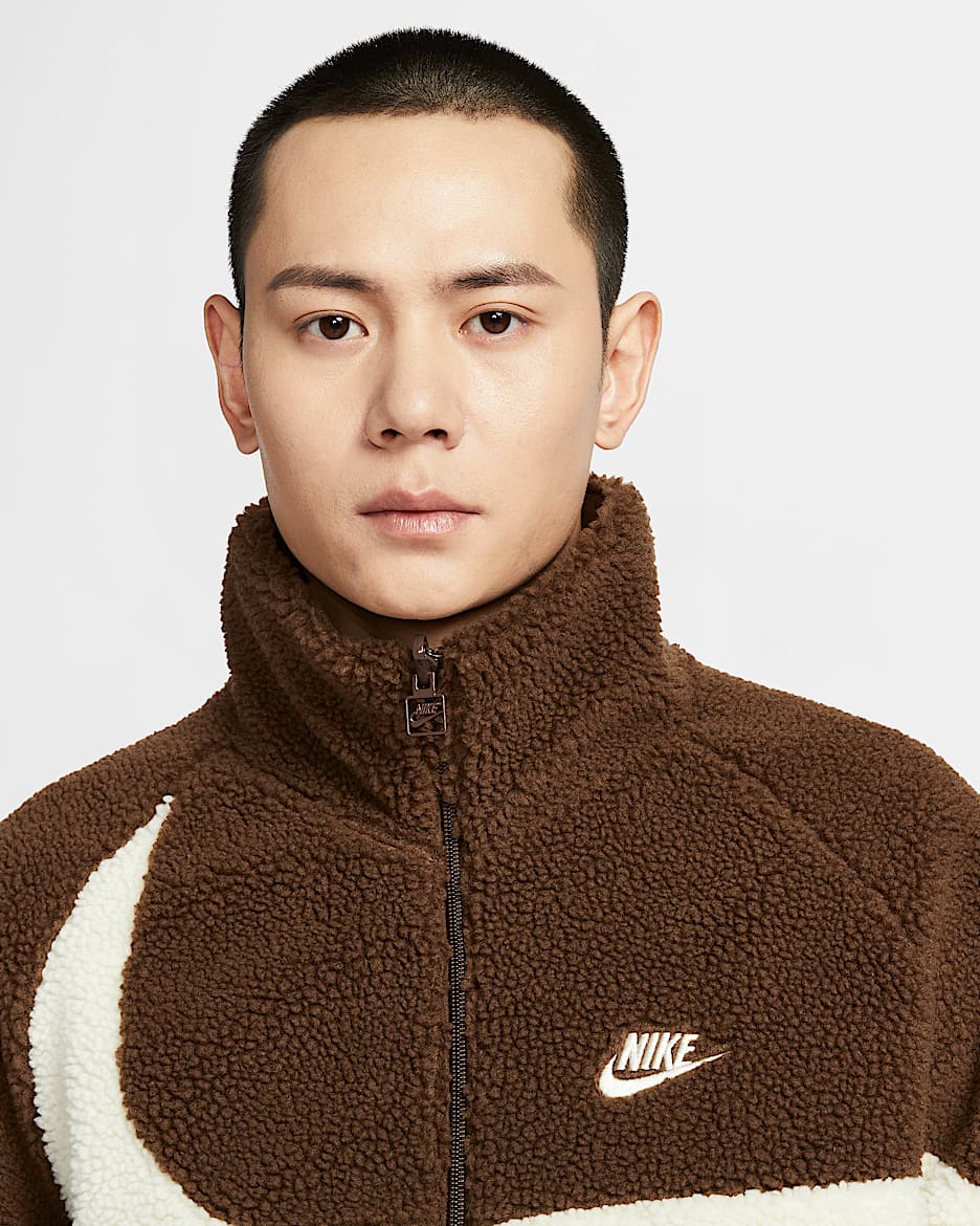 Nike swoosh fleece jacket online